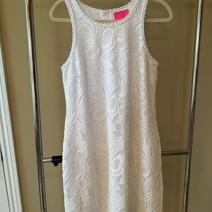 💕 Lilly Pulitzer Shift Dress Sleeveless White Size Medium 💕